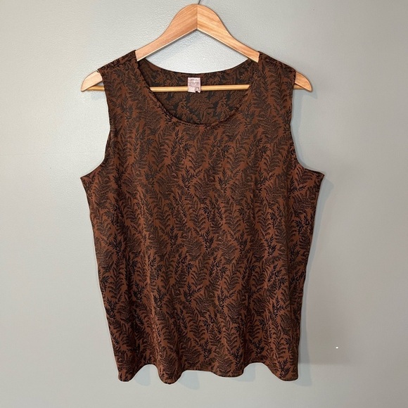 Moon Light USA Vintage 3 Piece Set Bohemian Fern Print Faux Fur Robe Top Skirt - Picture 6 of 16